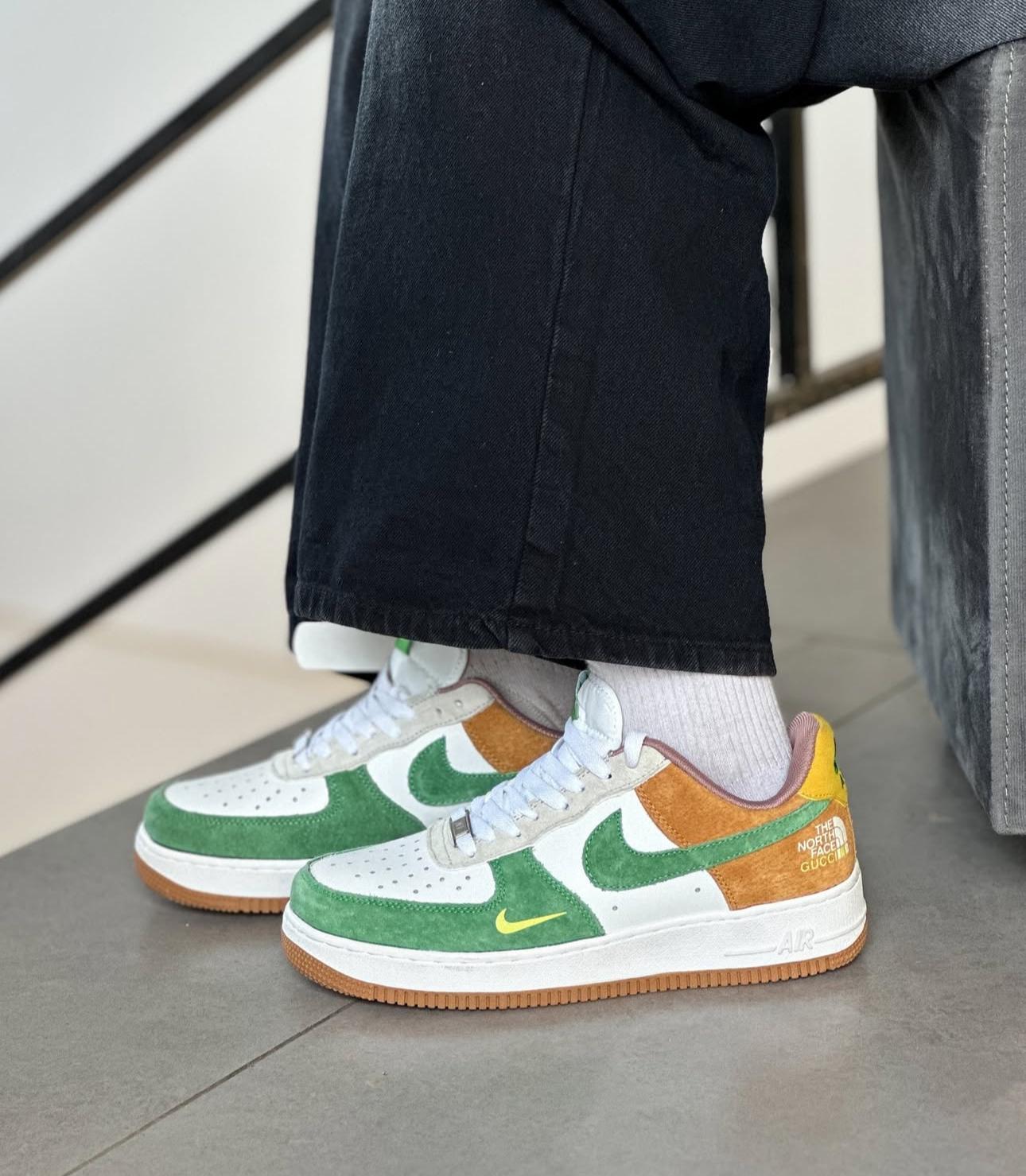 Nike Airforce 1 North Face Green Sneakers