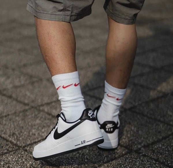 Nike Airforce 1 White Black Sneakers