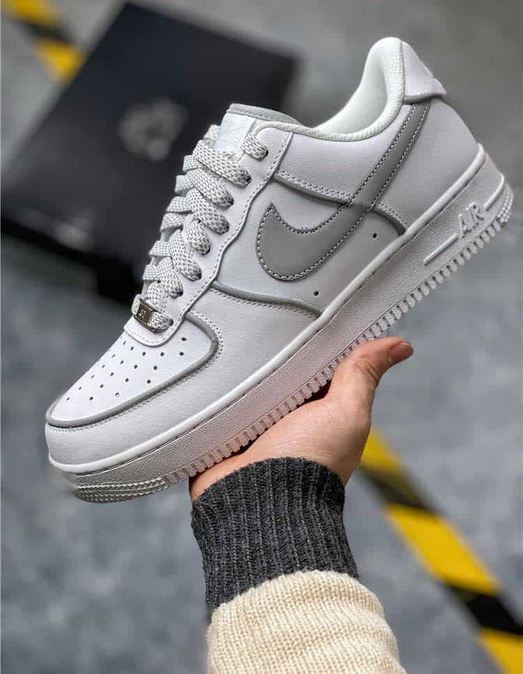 Nike Airforce 1 White Grey Sneakers