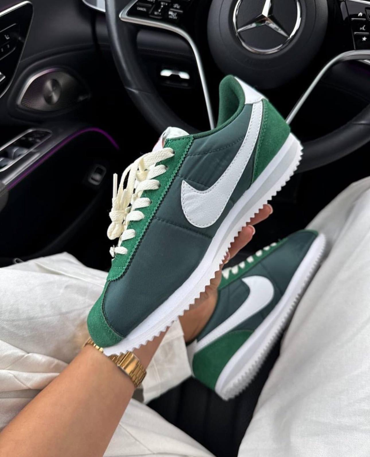 Nike Cortez Green Sneakers