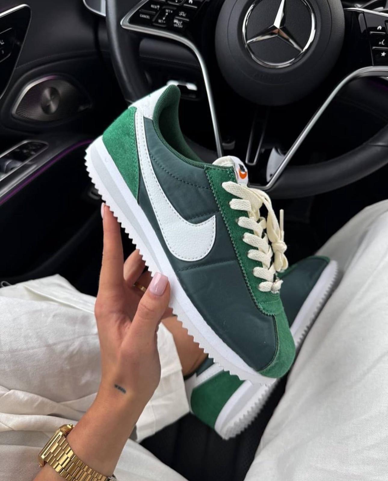 Nike Cortez Green Sneakers