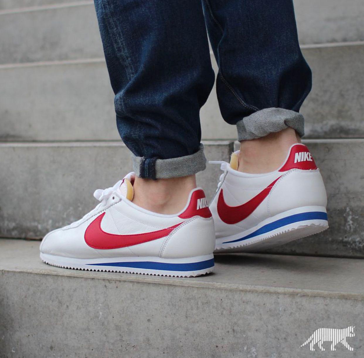 Nike Cortez White Red Sneakers