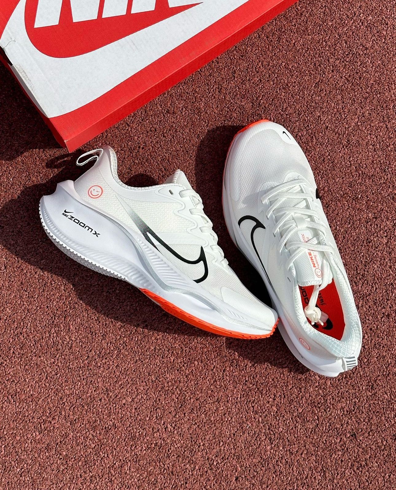 Nike Zoom X Smile White Orange Running Shoes