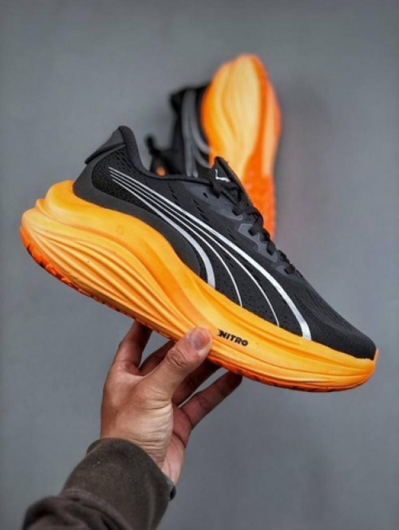 Puma Nitro Magmax Black Orange Running Shoes