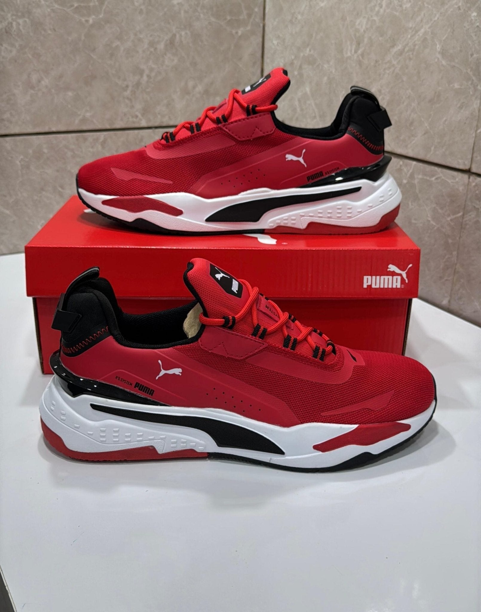 Puma RSX System Red Sneakers