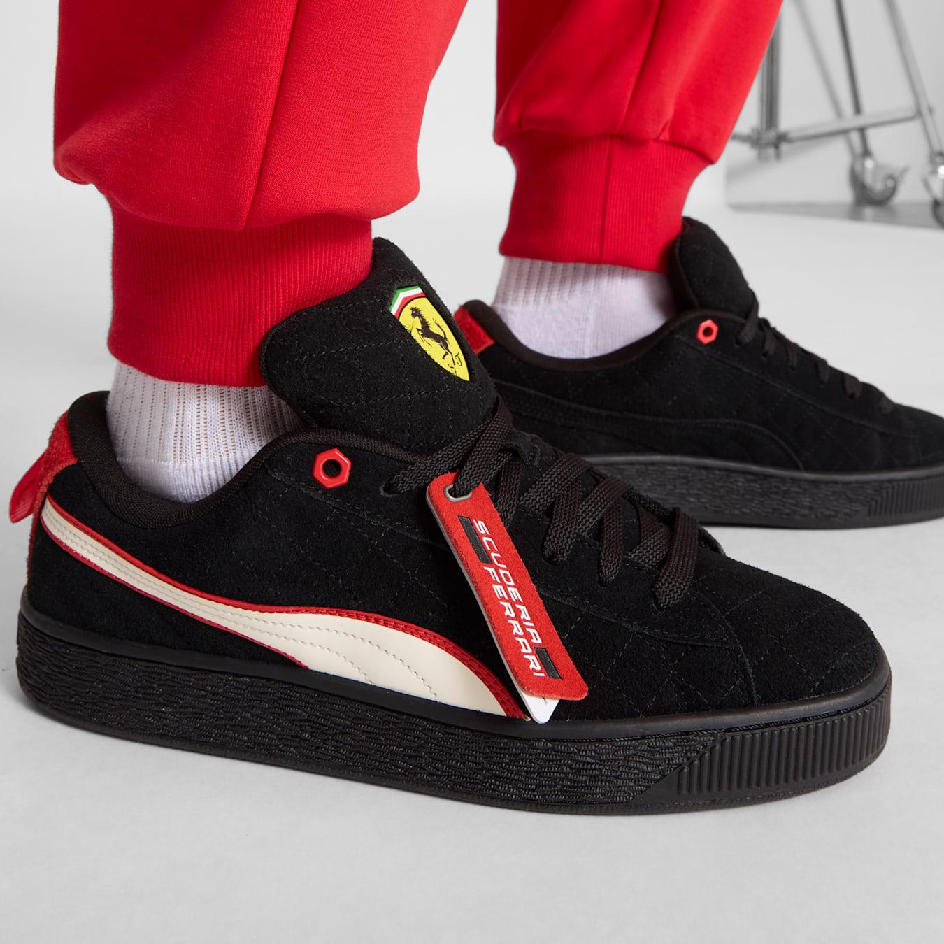 Puma Suede XL Black Red Sneakers