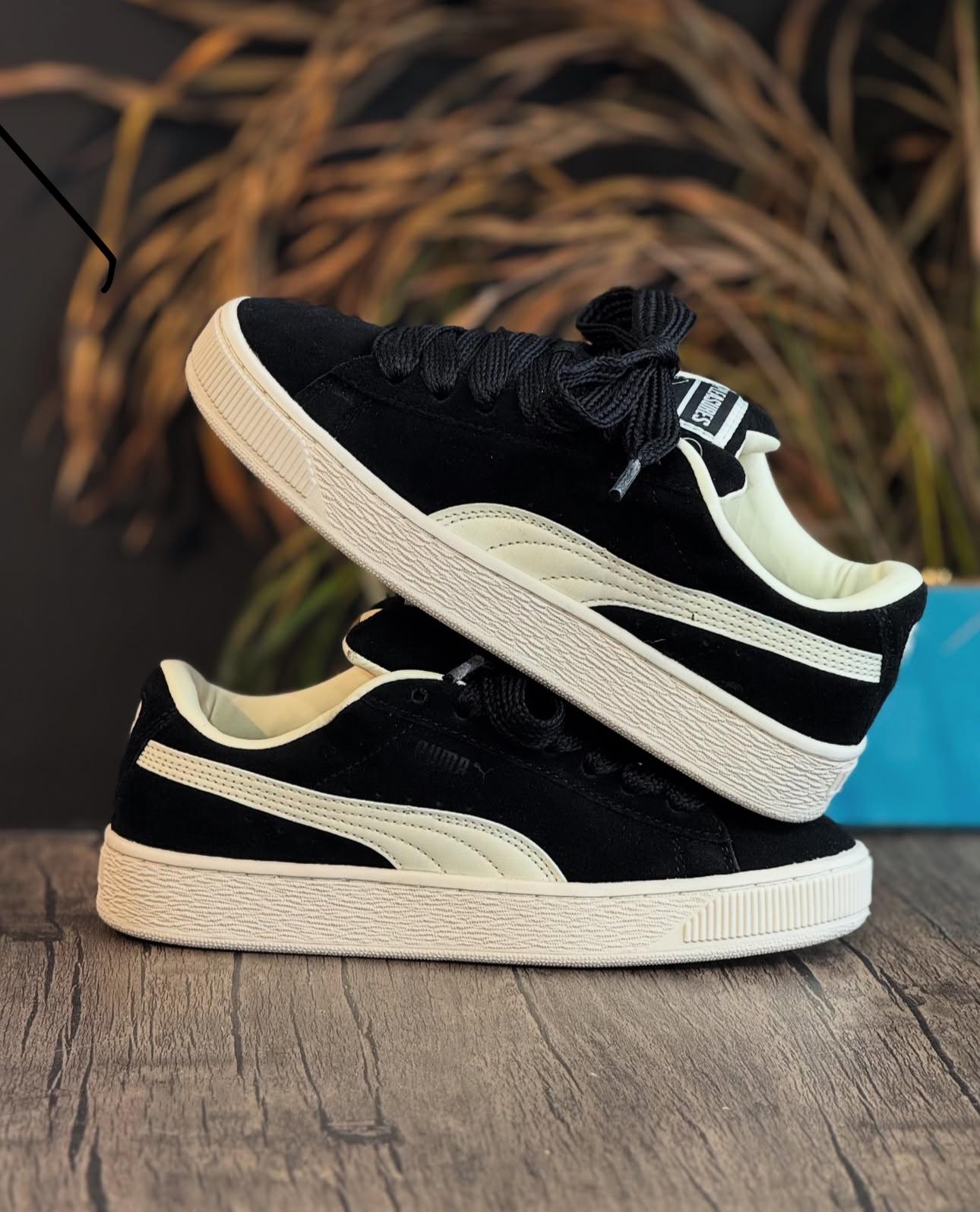 Puma Suede XL Black White Sneakers