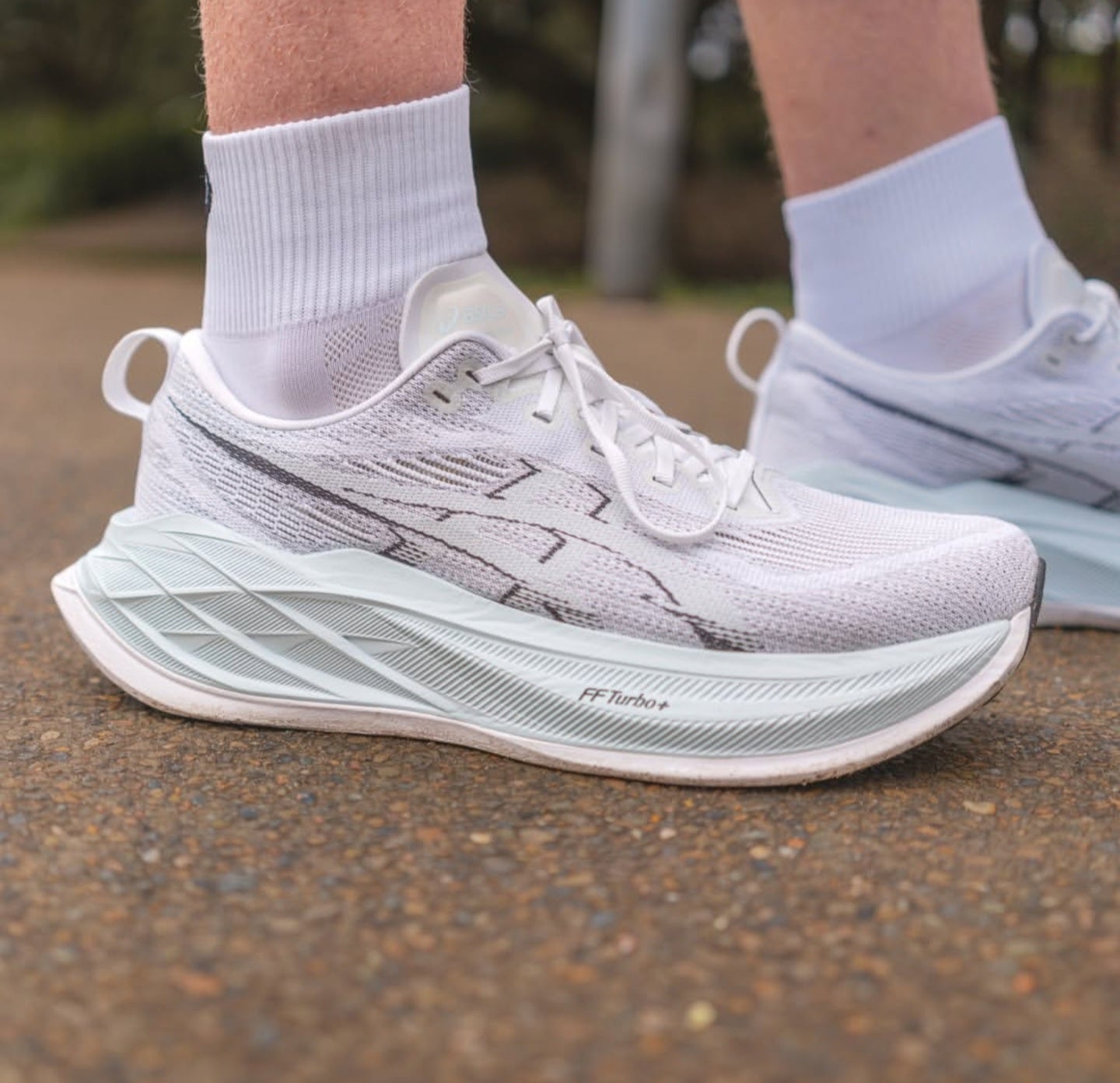 Asics Super Blast 2 White Running Shoes