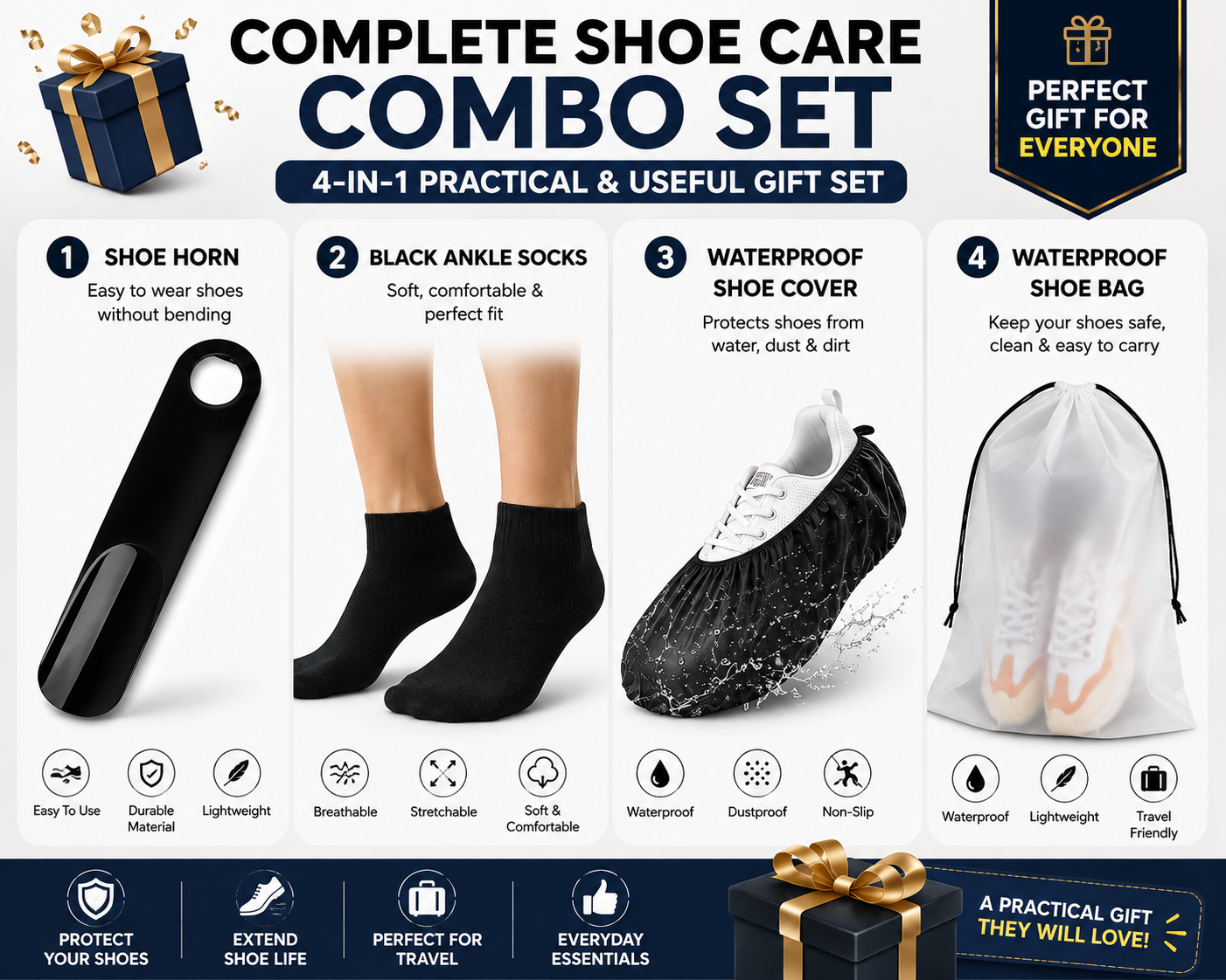 4-in-1 Shoe Care & Travel Gift Set