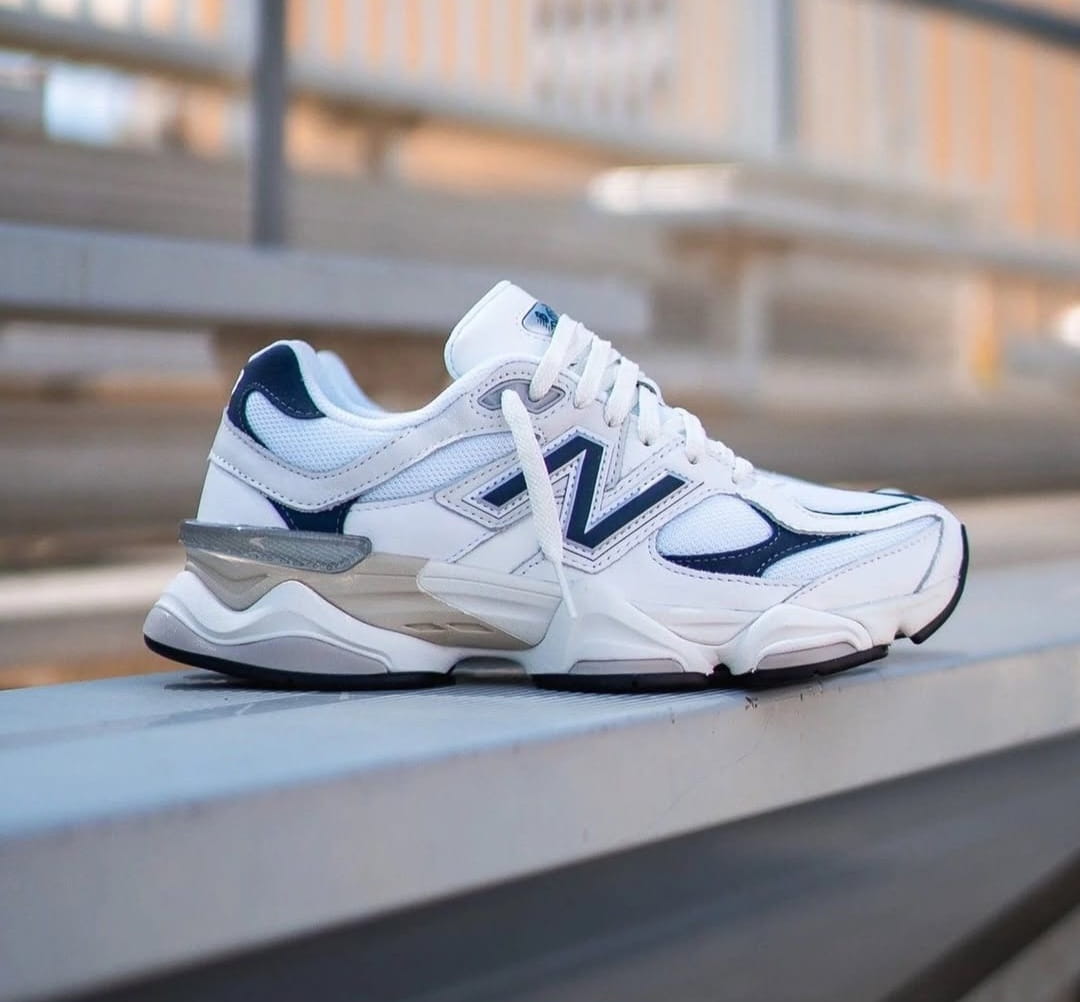 New Balance 9060 White Navy Sneakers