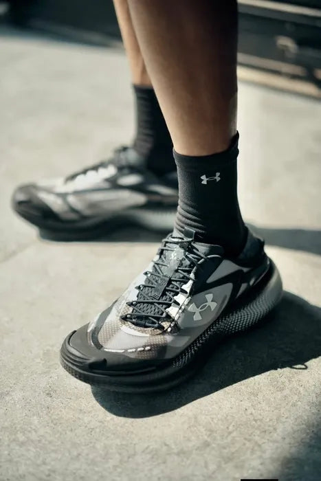 Under Armour Echo SlipSpeed Black White Running Shoes