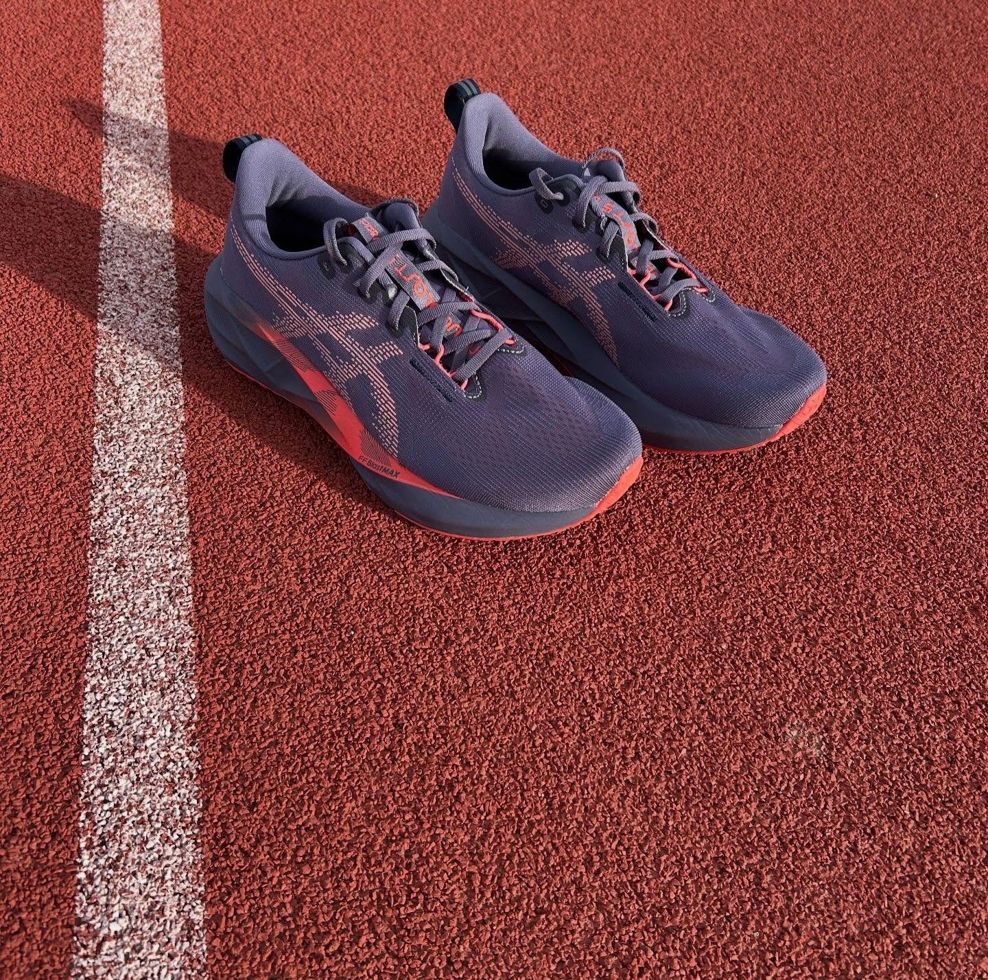 Asics Nova Blast 5 Greyish Purple Running Shoes