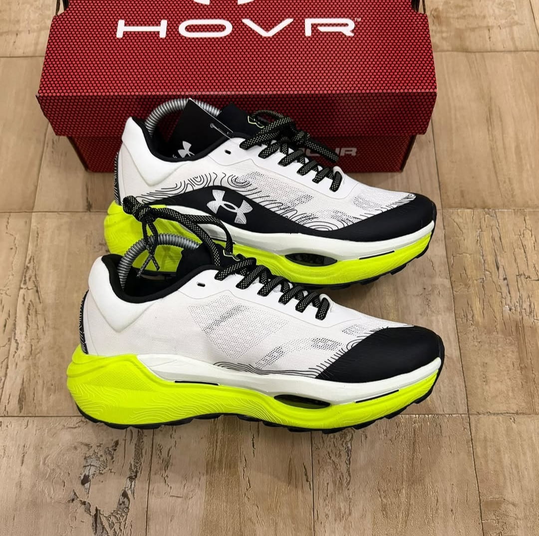 Under Armour UA Infinite Pro White Lime Running Shoes